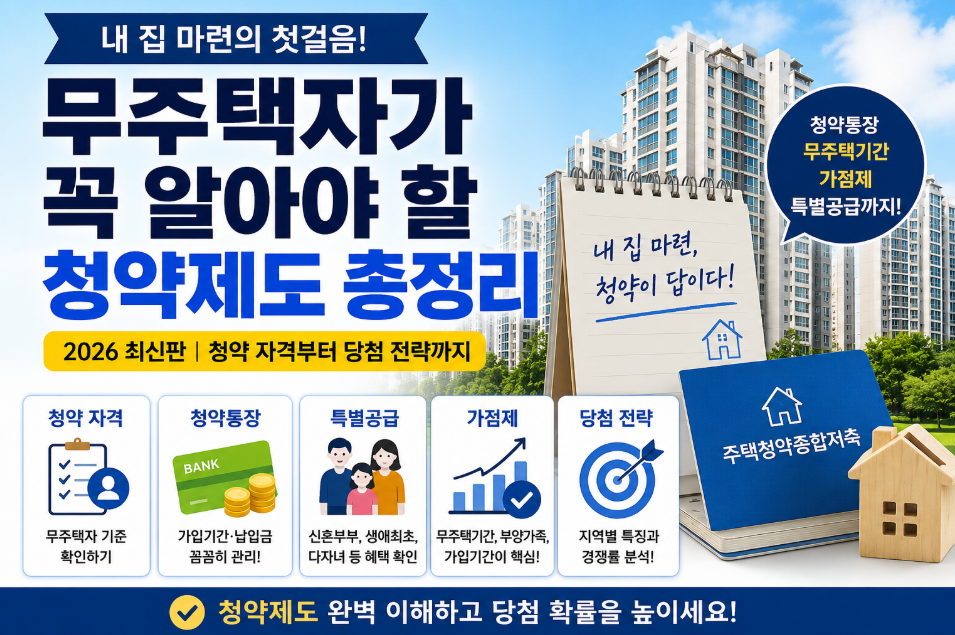 무주택자라면 꼭 알아야 할 청약제도