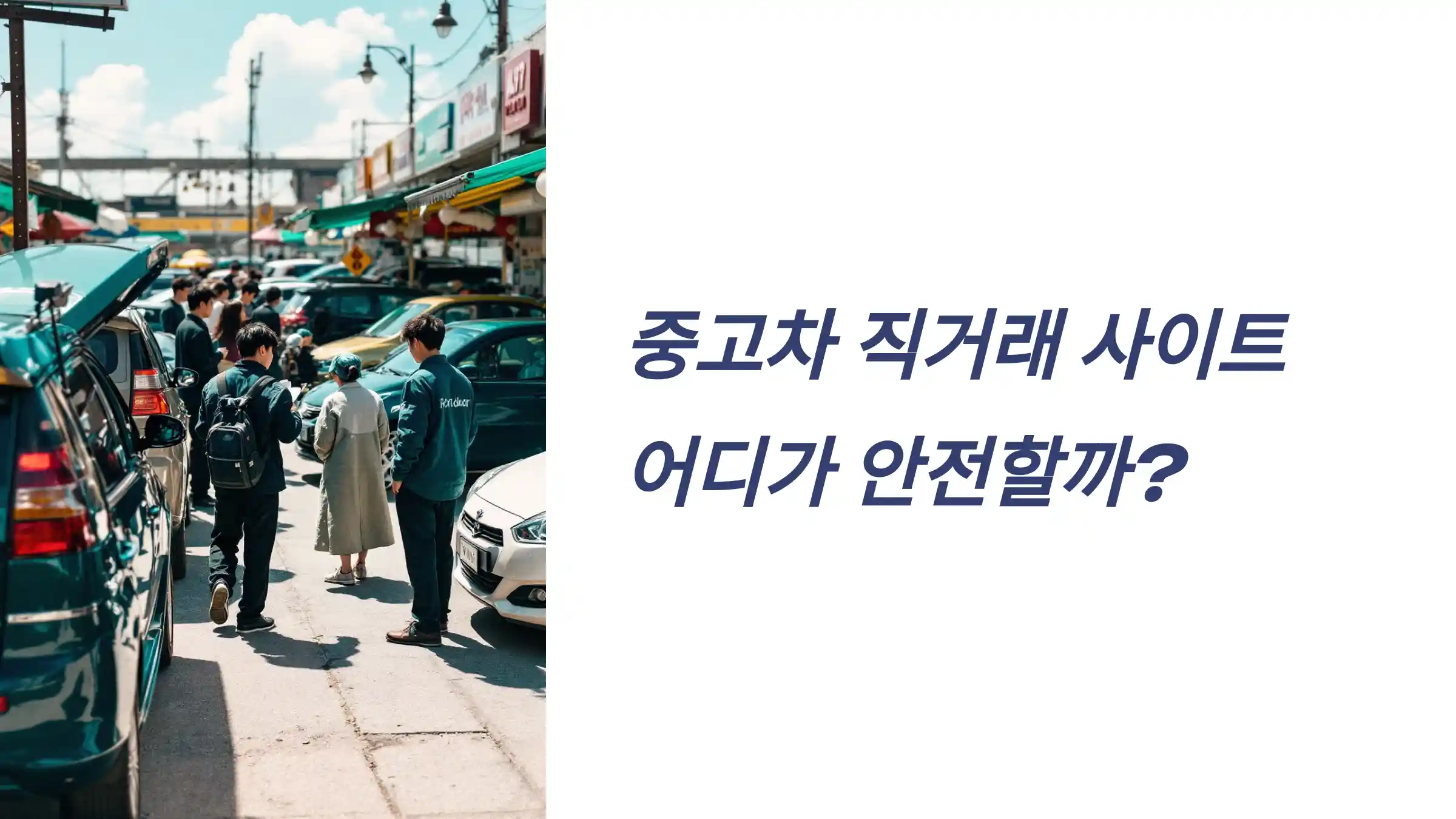 중고차 직거래 사이트 어디가 안전할까? 플랫폼별 장단점 분석