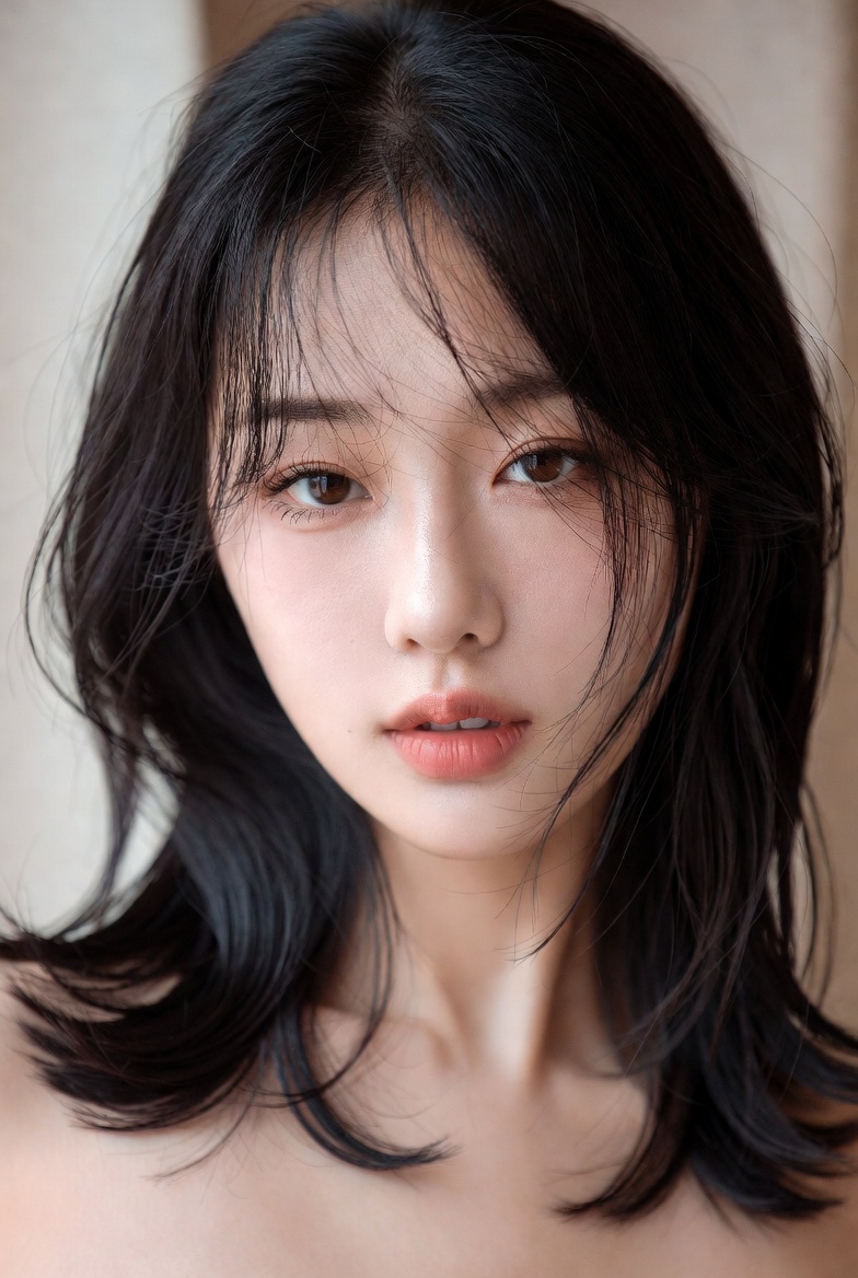 여성의 세련된 소프트 태슬컷 스타일링 상세 컷