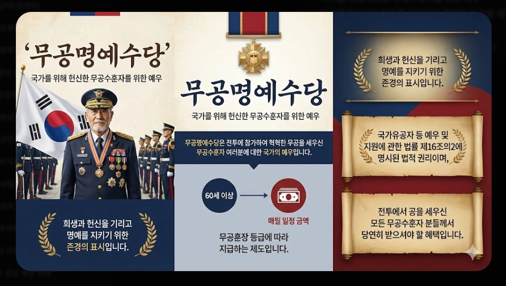 무공명예수당 신청자격,신청방법,지급금액 3분확인