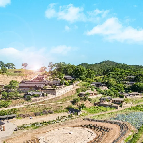 Yangdong Village&amp;#44; UNESCO Joseon heritage&amp;#44; traditional Korean Confucian architecture.