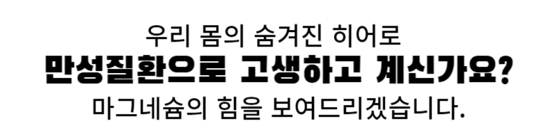 마그네슘 효능