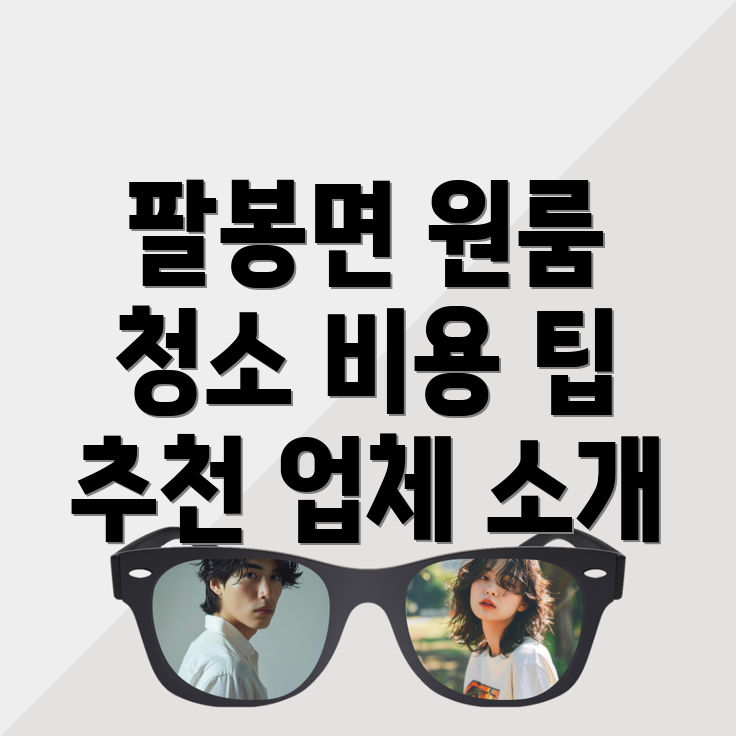 서산시 원룸청소 비용