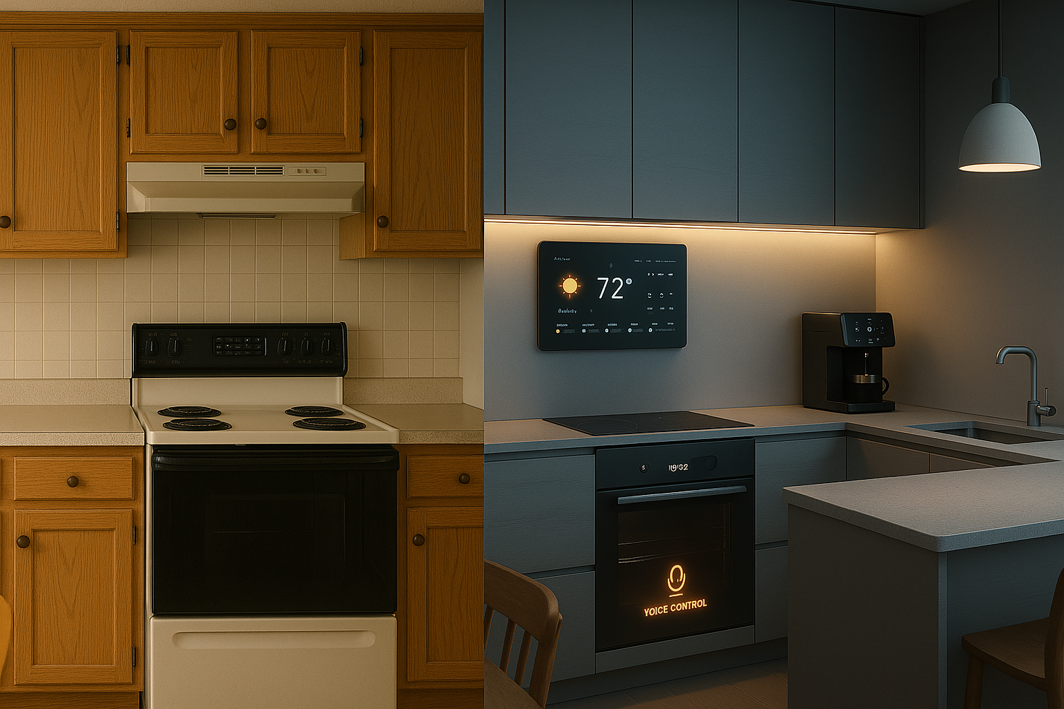 전통주방 vs 미래주방