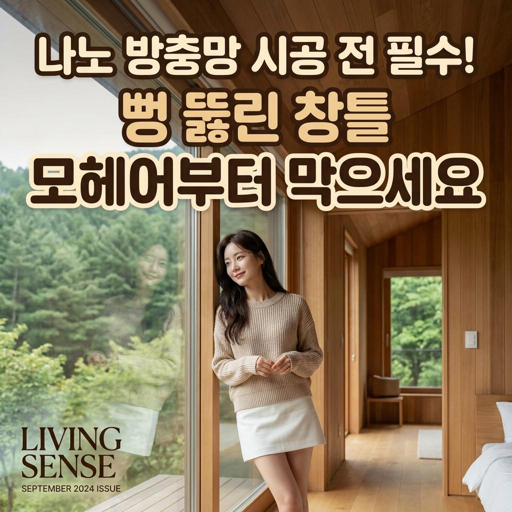 원주 산속 주택 미세방충망 전원주택 30평형 미세날벌레 퇴치법 모헤어 안 막으면 헛돈 씁니다