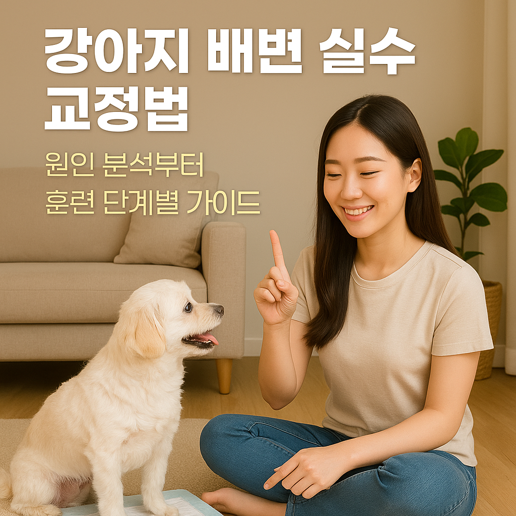 강아지 배변 실수 교정법｜원인 분석부터 훈련 단계별 가이드