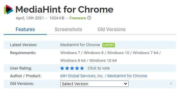 MediaHint-for-Chrome