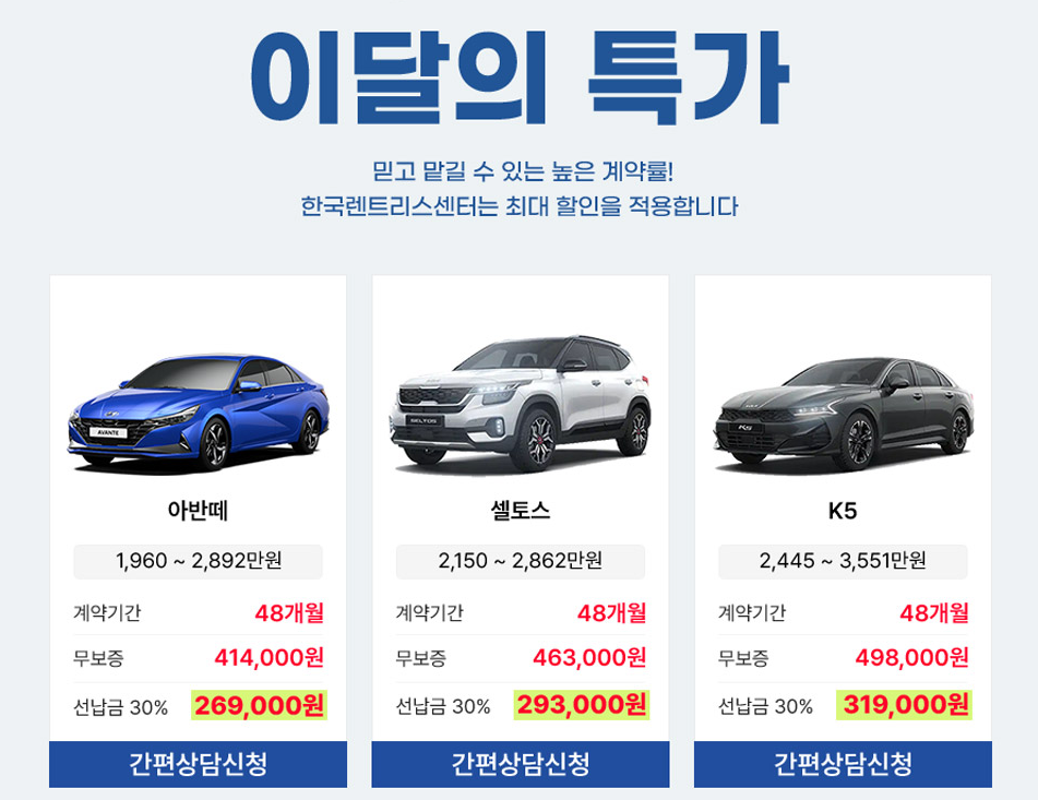 자동차 장기렌트와 리스의 선택, 당신에게 맞는 것은 무엇일까요?