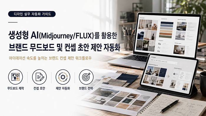 생성형 AI(MidjourneyFLUX)를 활용한 브랜드 무드보드 및 컨셉 초안 제안 자동화