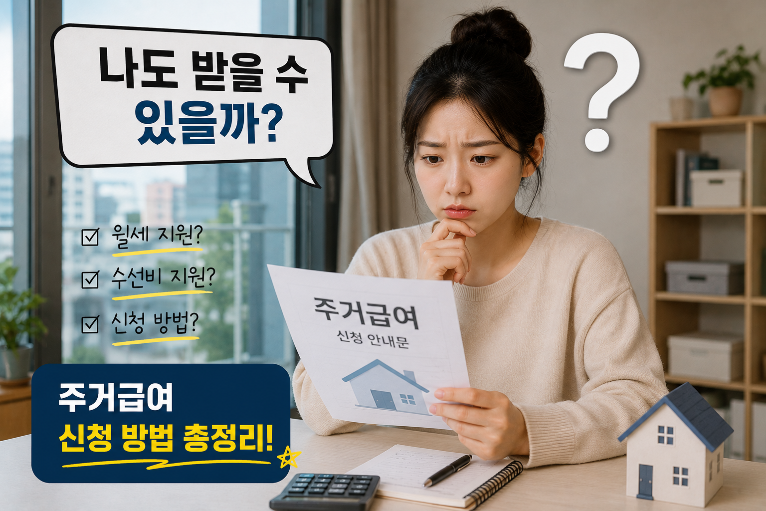 주거급여 신청 방법, 월세 부담을 줄일 수 있는 대표 복지제도