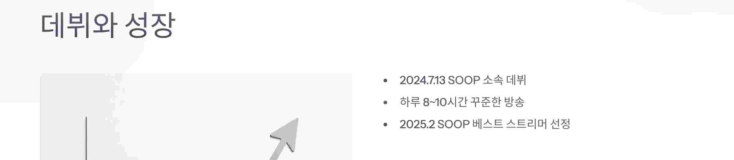 데뷔성장