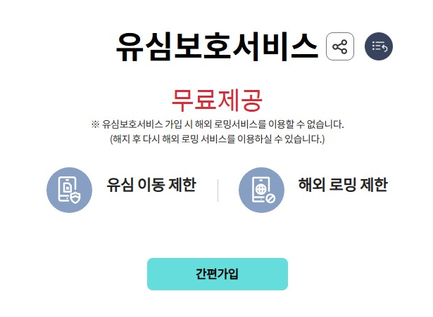 KT 유심보호 서비스