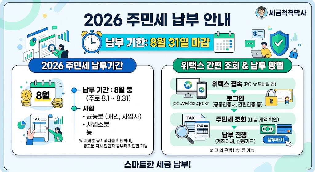 2026년 주민세 납부 안내 이미지