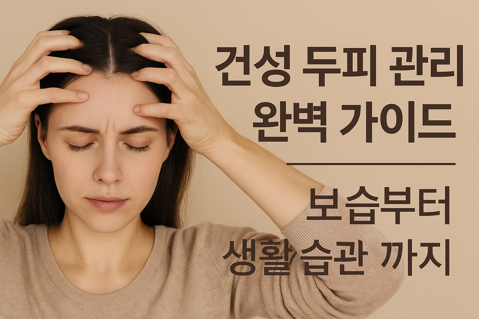 건성 두피 관리 완벽 가이드
