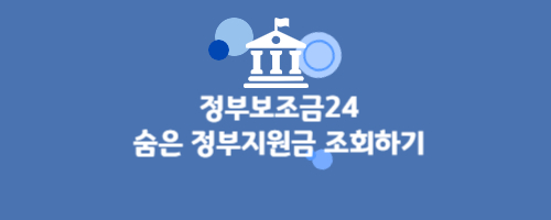 숨은 정부지원금 찾기