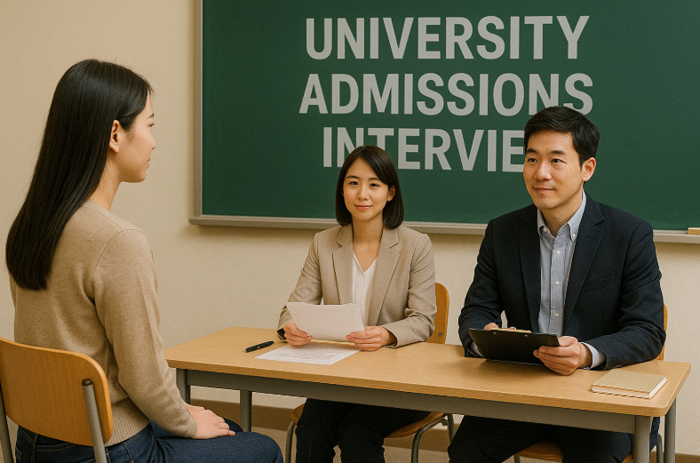 대학 입학을 위한 면접
