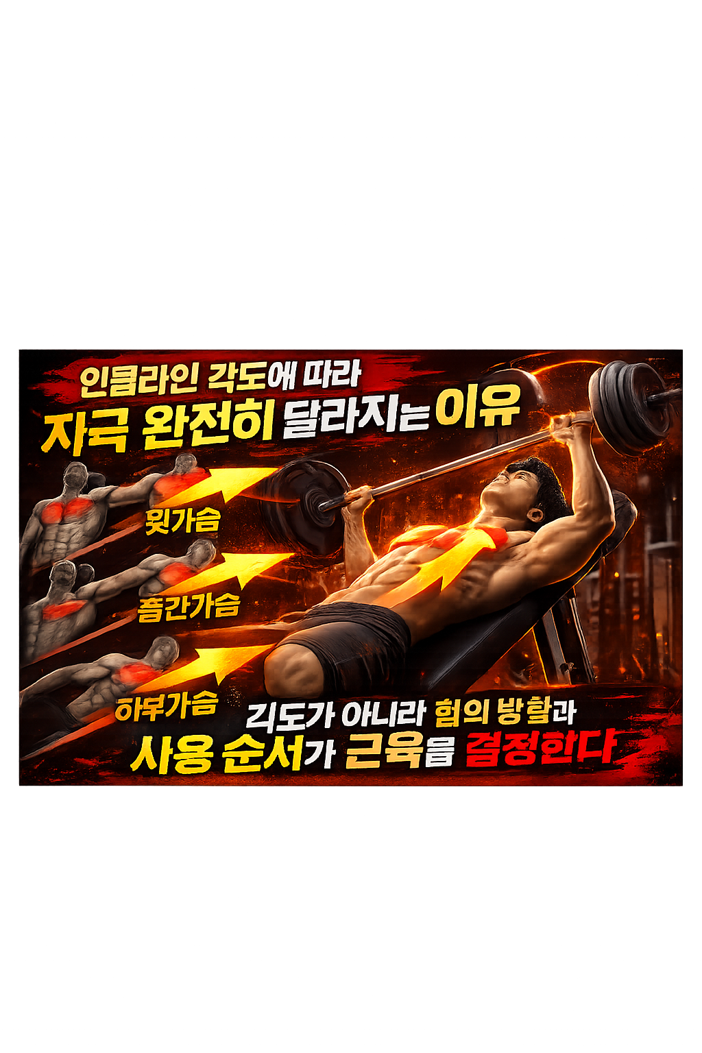 인클라인 각도에 따라 자극 완전히 달라지는 이유