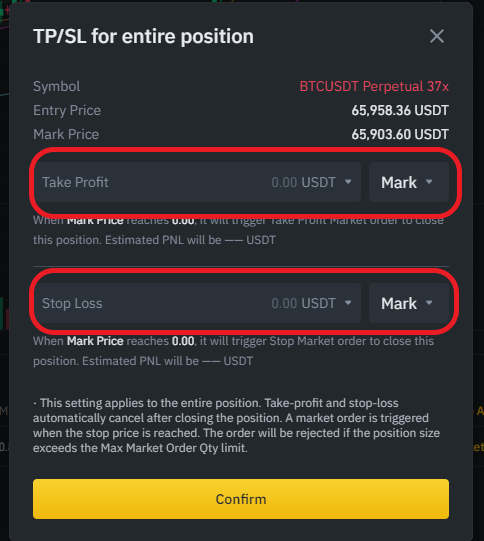 바이낸스-선물거래-포지션-스탑로스를-설정하는-사진