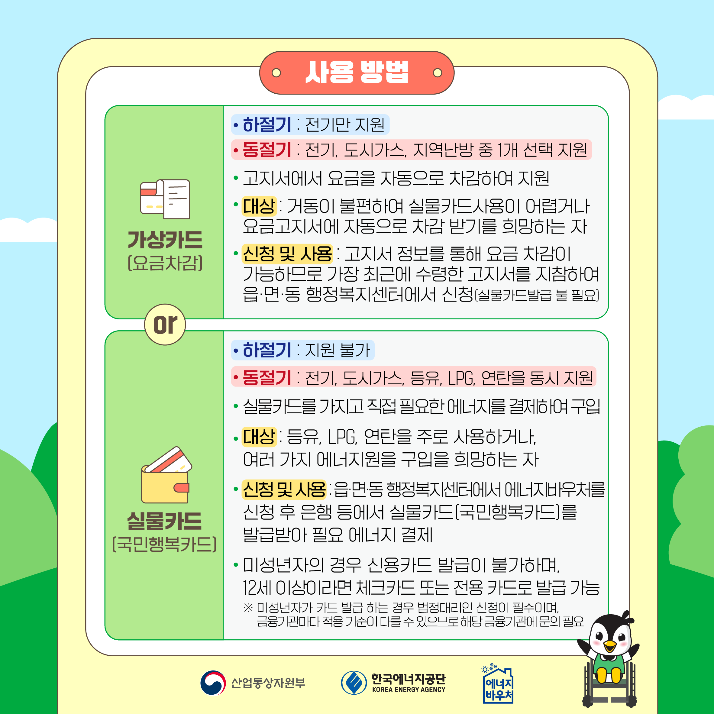 에너지 바우처 신청자격 신청방법 지원금액 조회 사용기간 사용방법 총정리