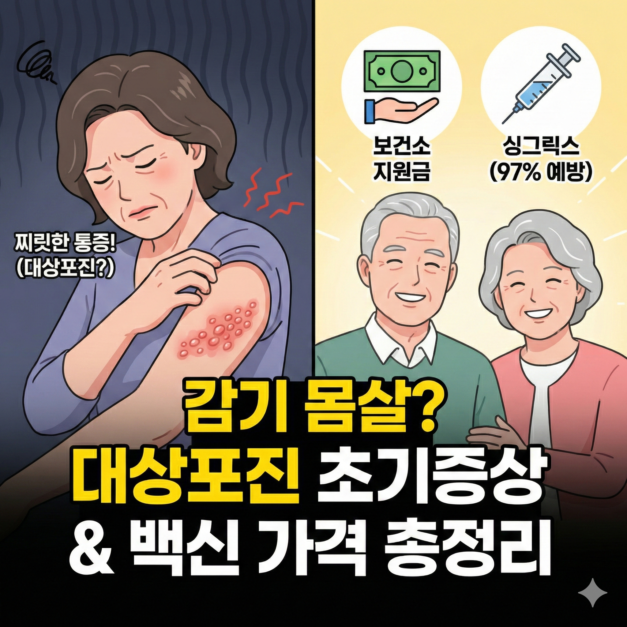 2026 대상포진 예방접종 무료로 받는 법