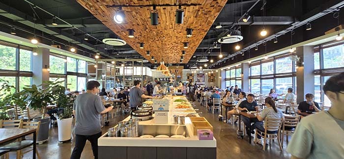 뷔페 내부 전경