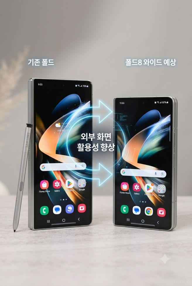 갤럭시 폴드8 스펙 비교 분석: 폴드7 유저가 배터리&middot;화면 크기 보고 기기변경 해야 할 이유