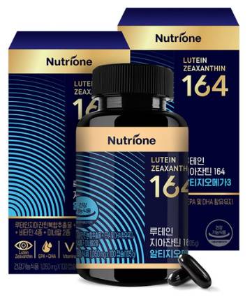 뉴트리원 루테인 지아잔틴 164 알티지 오메가3, 100캡슐, 2개