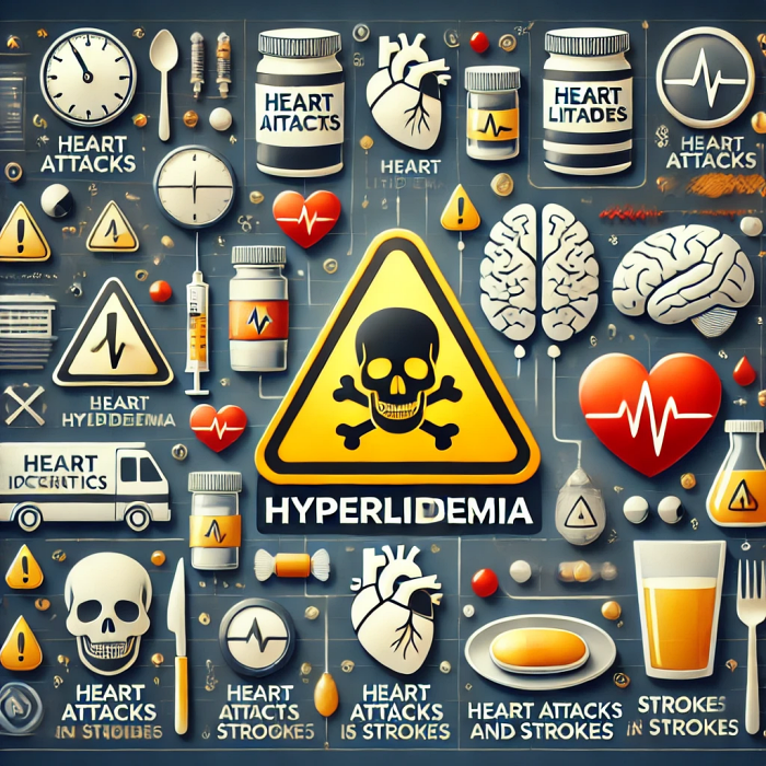 심근경색 및 뇌졸중 위험성을 강조하는 경고 이미지