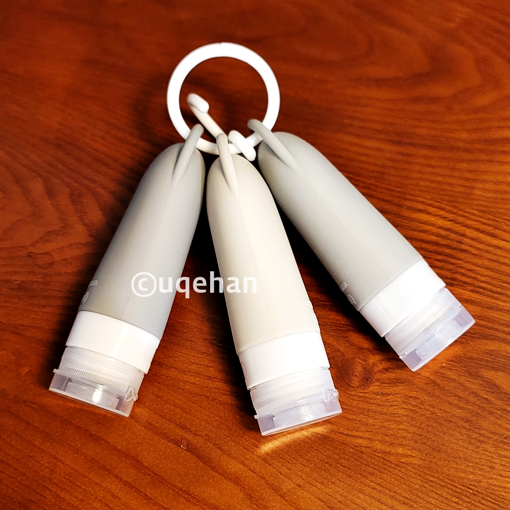 제품에 들어있는 o자 고리에 제품들을 한번에 걸었다.