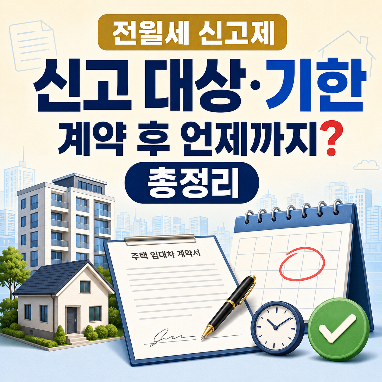 전월세 신고제 대상과 신고 기한: 계약 후 언제까지 해야 할까? 총정리