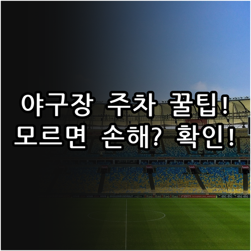 전국 주요 야구장 주차 정산 방식과 ..