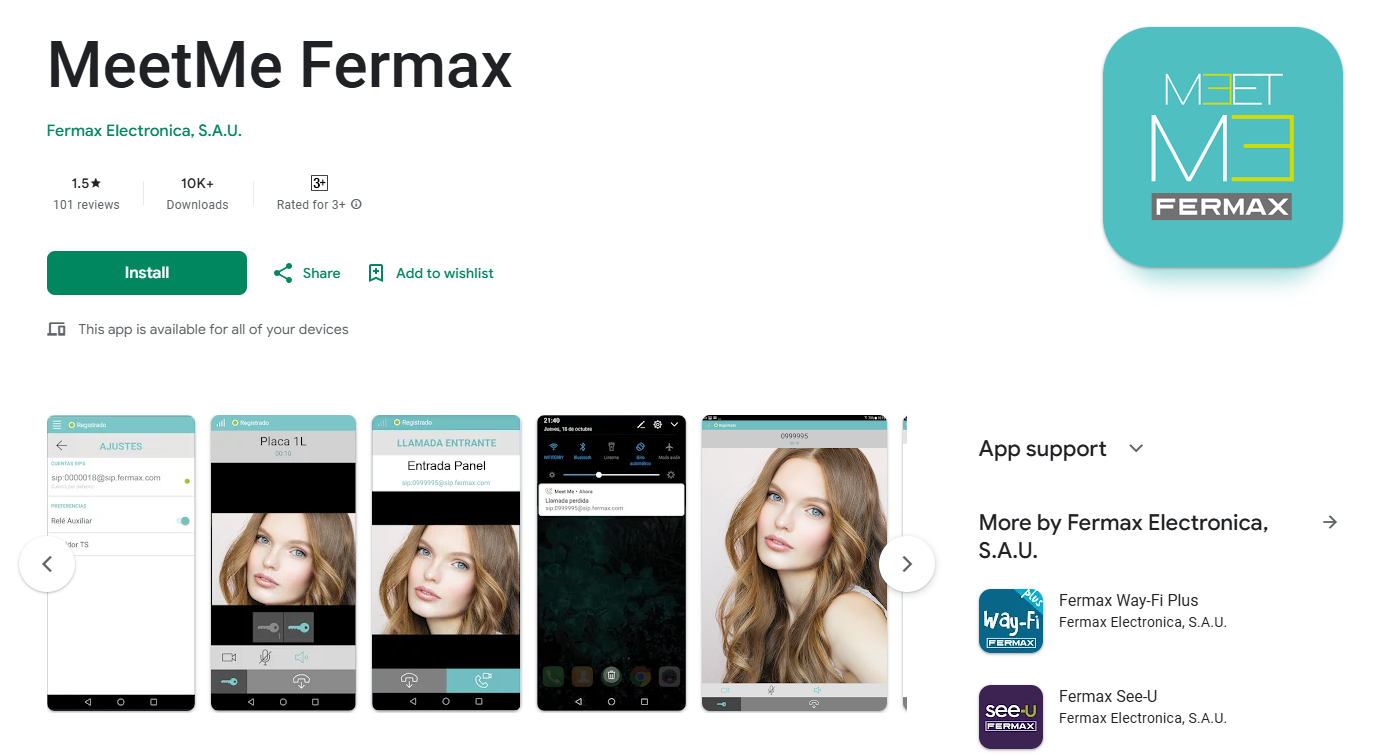 모바일 어플 : Fermax Me(퍼맥스미)