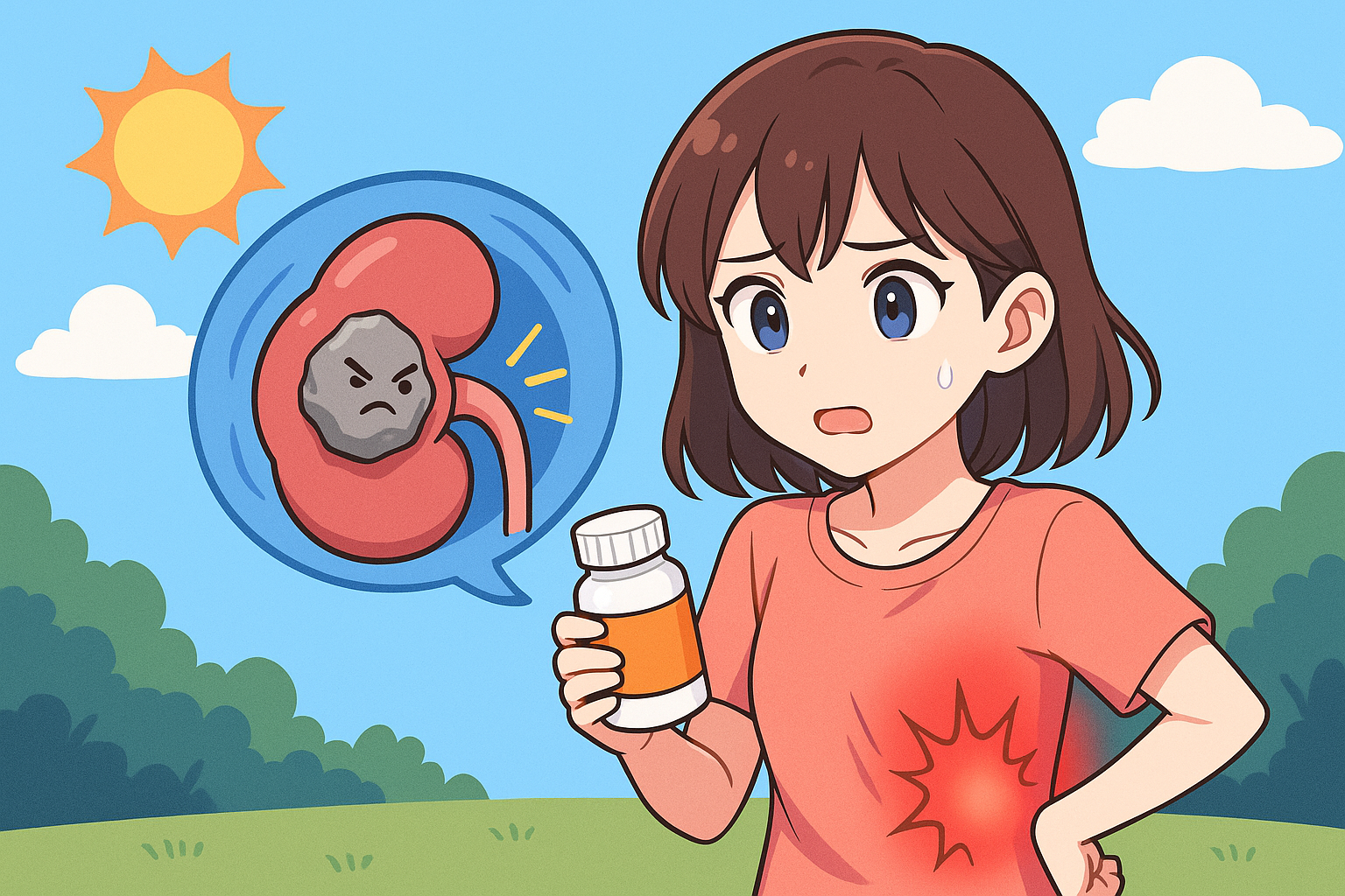 여름철 조심해야 할 신장 결석, 비타민 C 영양제도 원인일 수 있다