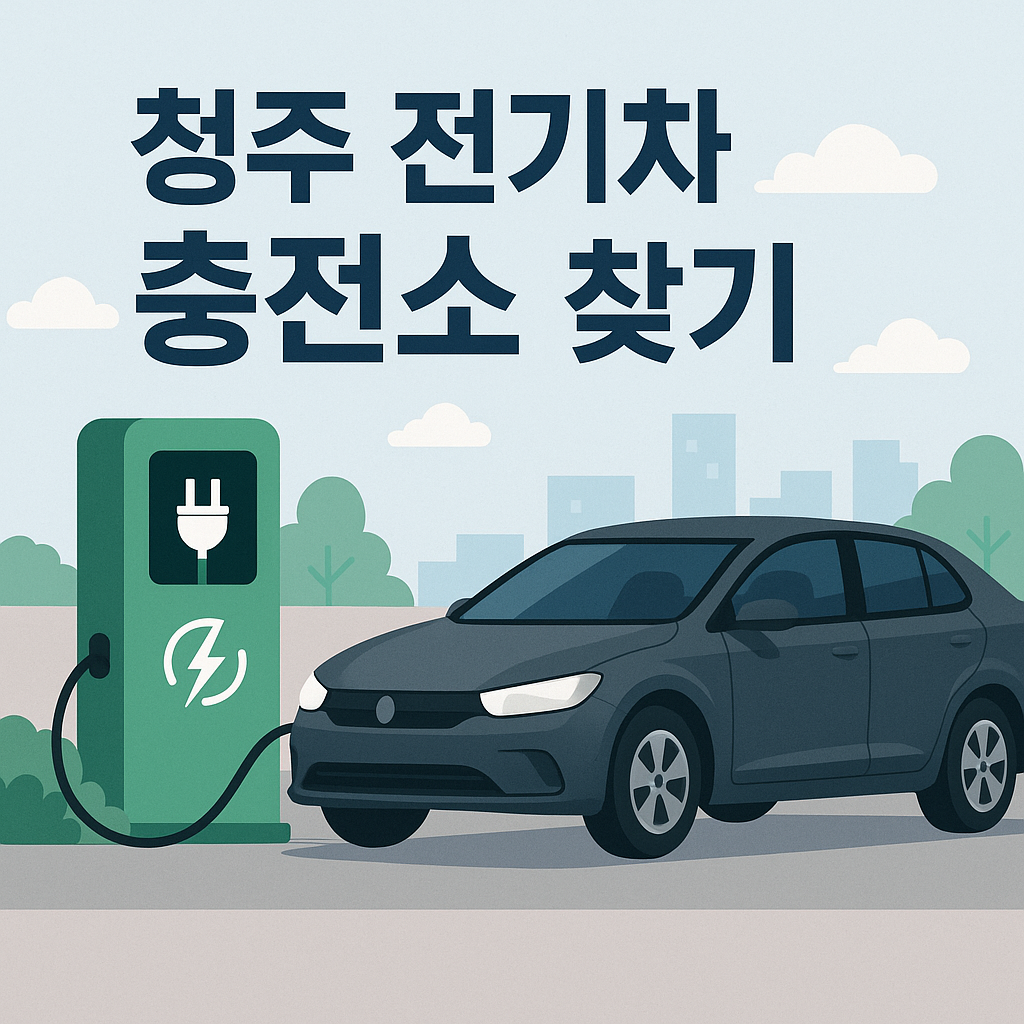 청주 전기차 급속 충전소 위치