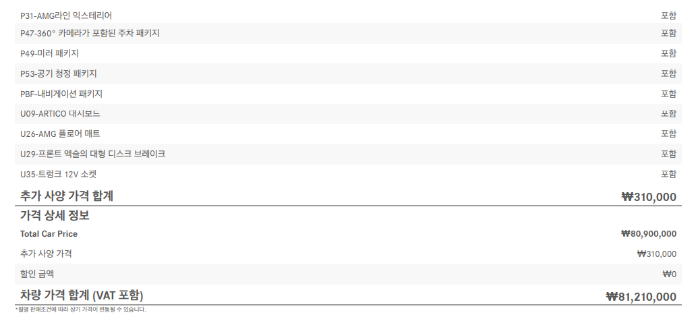 GLC 300E 쿠페 계약서