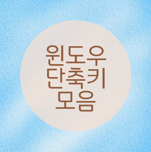 윈도우단축키모음