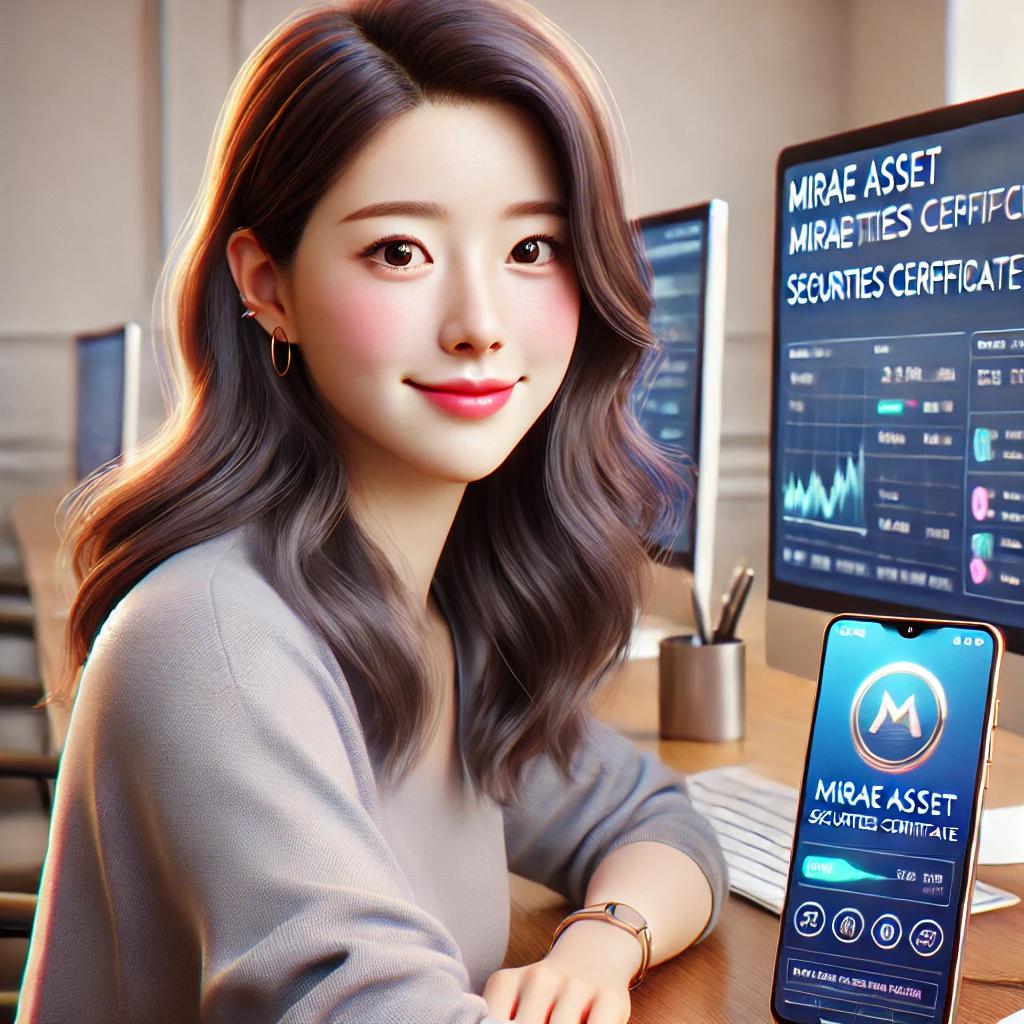 미래에셋증권 인증서 가져오기