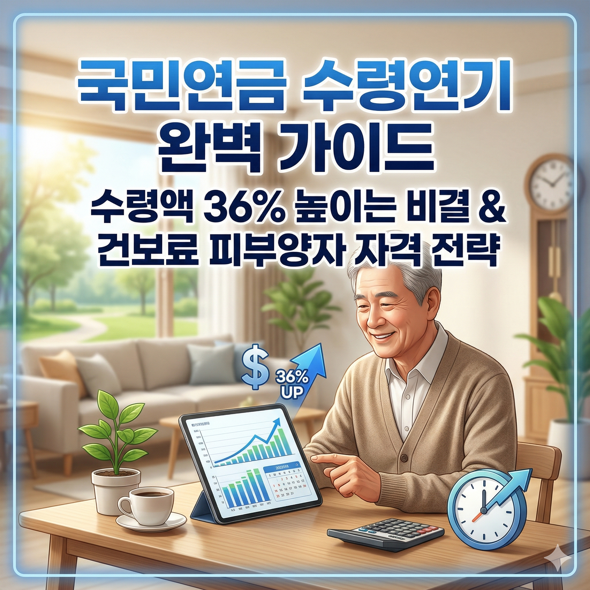 [국민연금 수령연기 완벽 가이드] 수령액 36% 높이는 비결과 주의사항