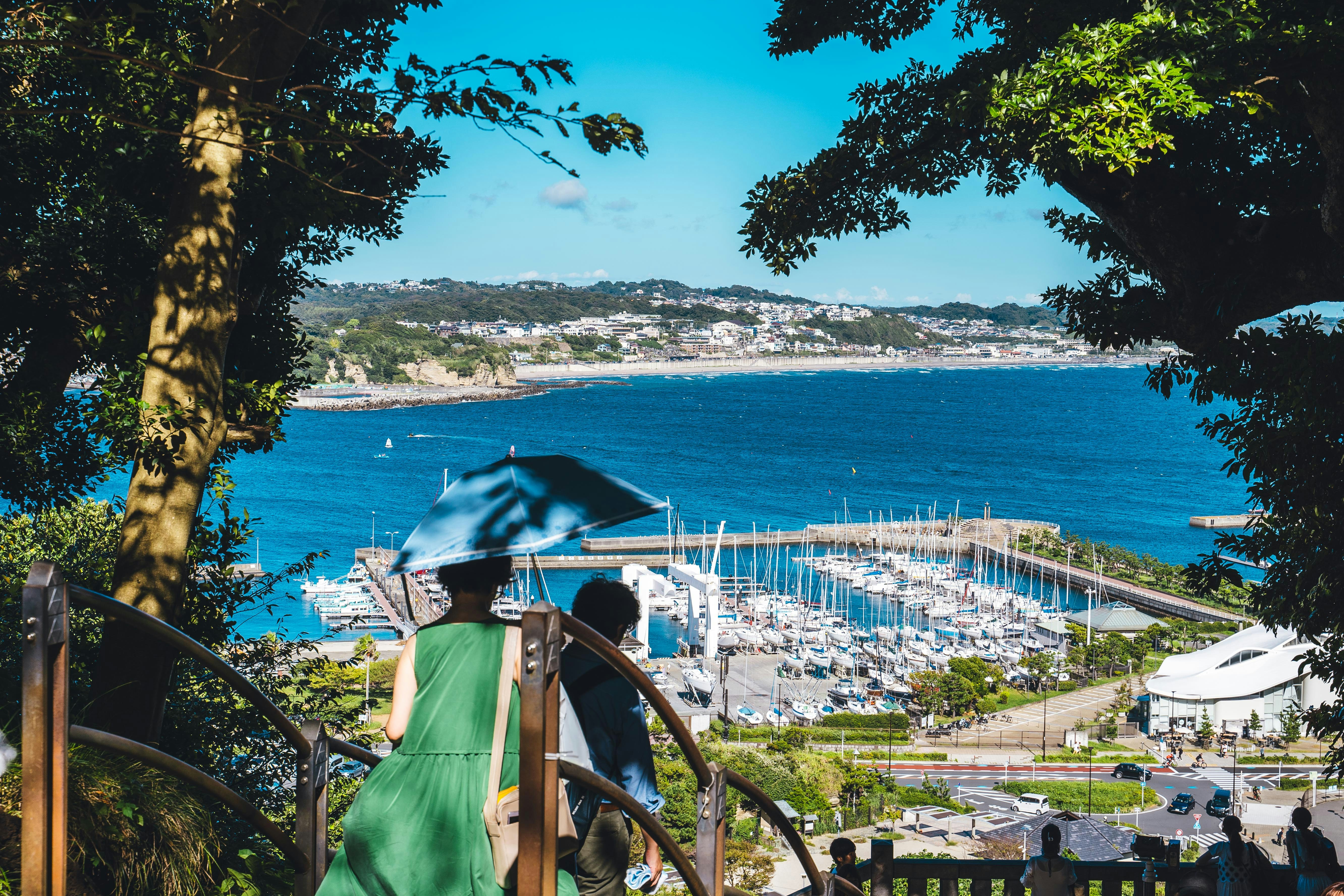 중년부부 일본 섬여행 에노시마