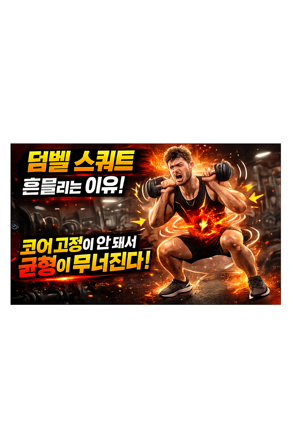 덤벨 스쿼트 흔들리는 이유