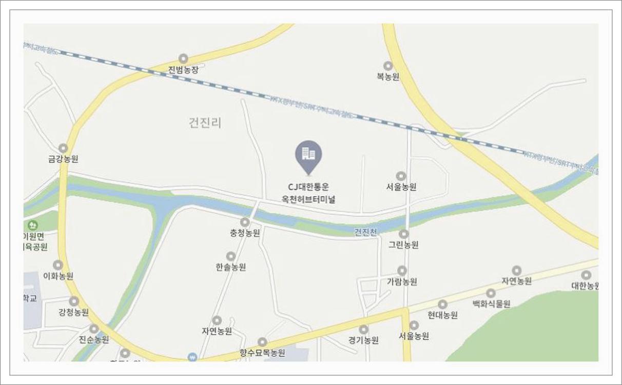 옥천hub 간선하차