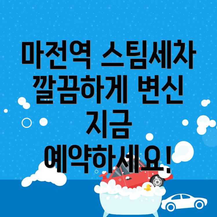 마전역 스팀세차