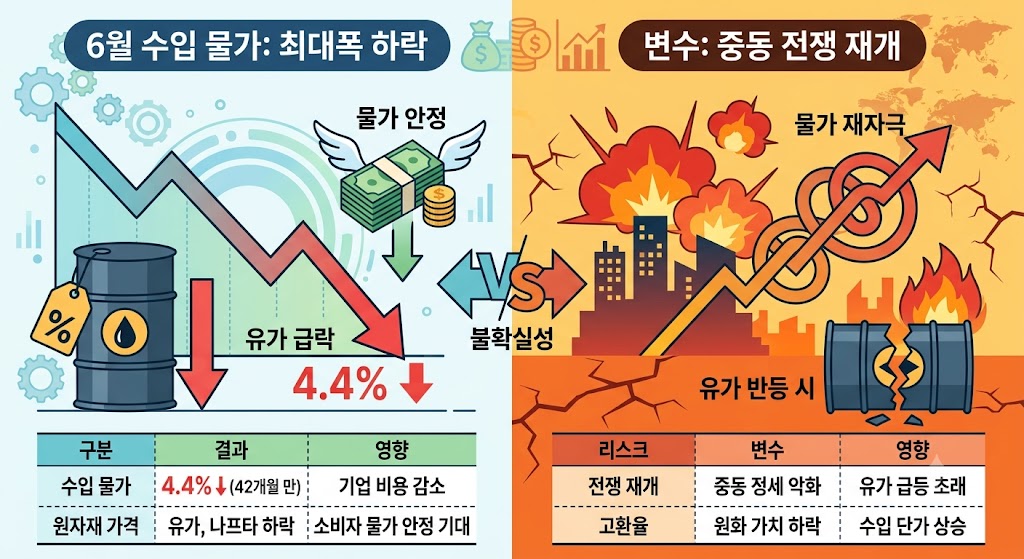 수입물가하락