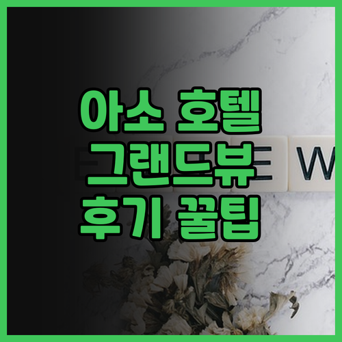 아소 지역 호텔, 어디가 좋을까? A