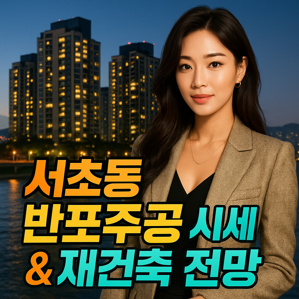 서초동 반포주공 아파트 시세 흐름과 재건축 전망 분석 총정리