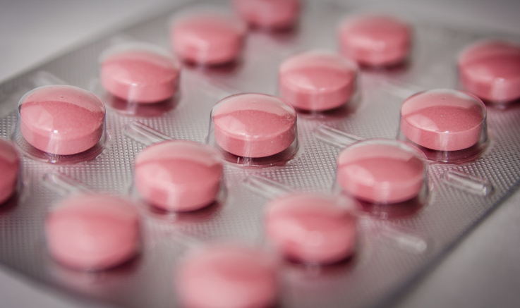 알약 확대 사진