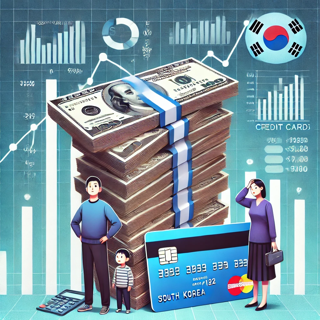 한국의 가계 부채 문제를 나타내는 이미지