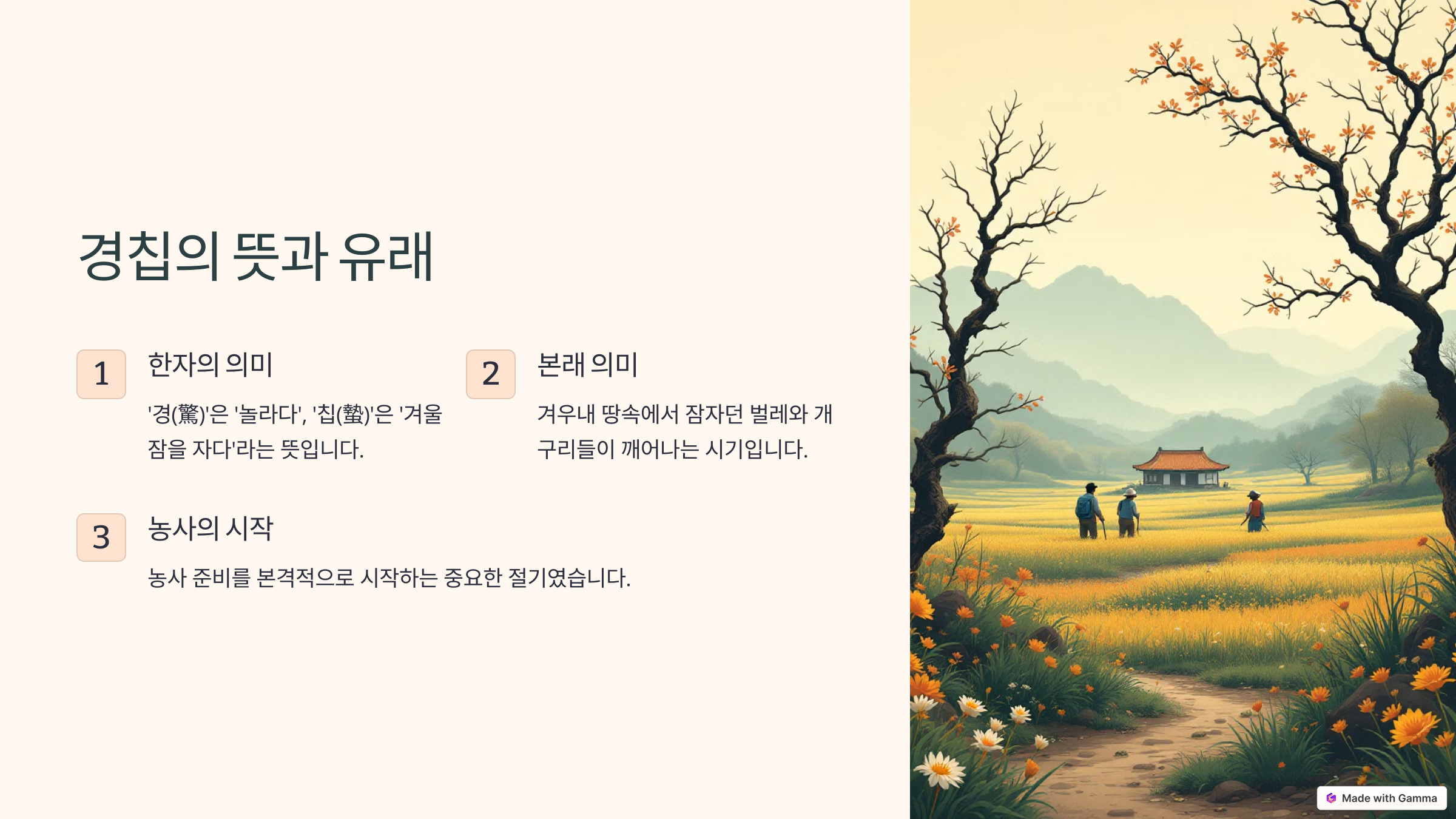 경칩의 뜻 날짜, 그리고 따뜻한 인사말 모음