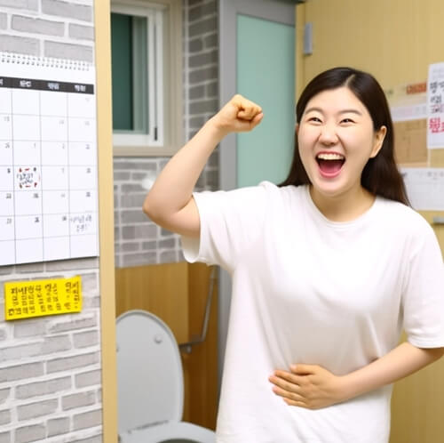변비 자세