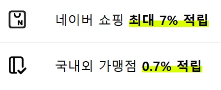 네이버 현대카드 에디션2 주요 혜택 두 가지